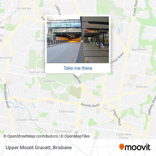 Upper Mount Gravatt map