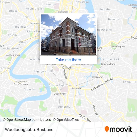 Woolloongabba map