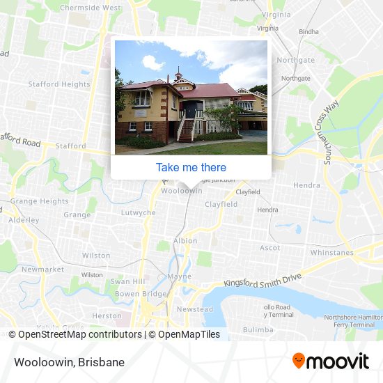 Mapa Wooloowin