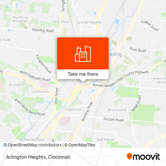 Arlington Heights map