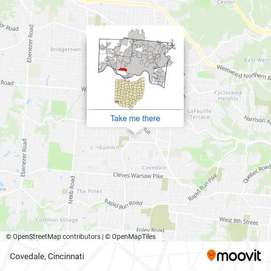 Covedale map