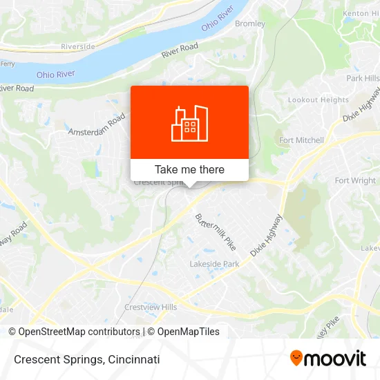 Crescent Springs map