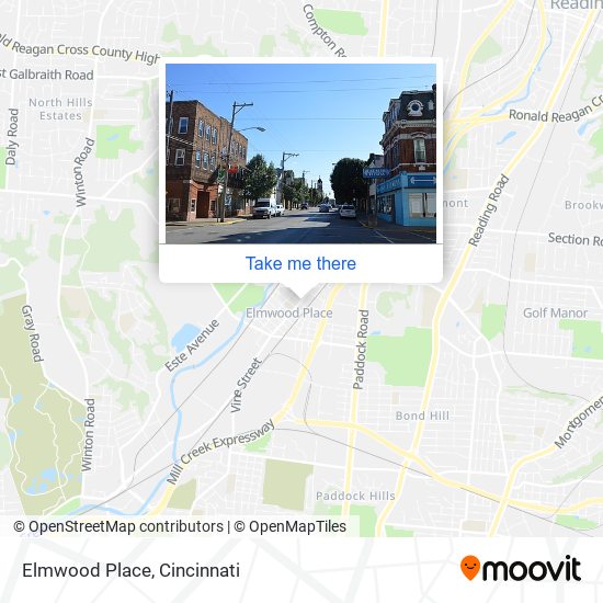 Elmwood Place map