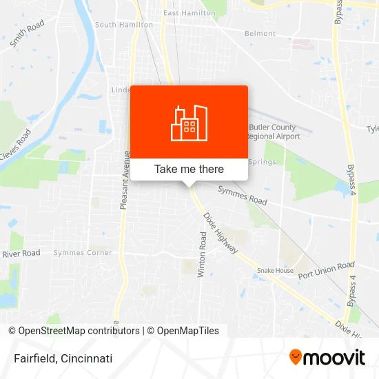 Fairfield map