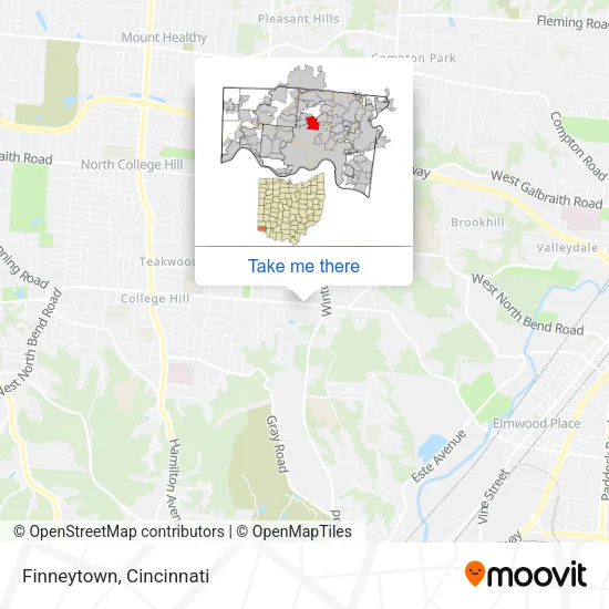 Finneytown map