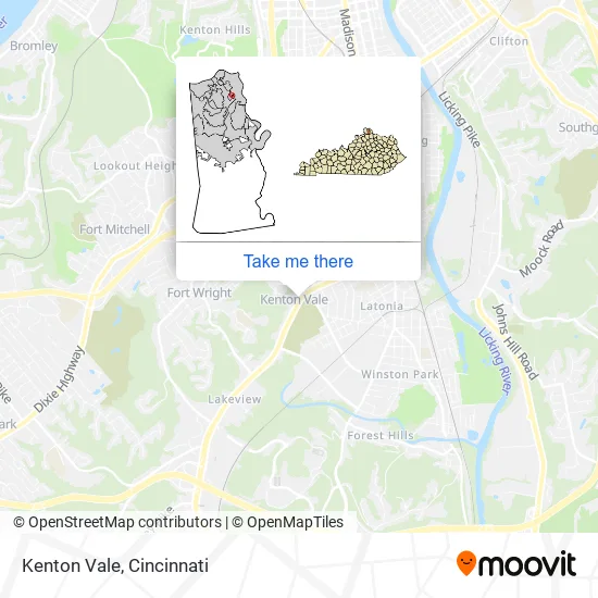 Kenton Vale map