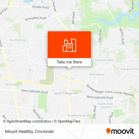 Mount Healthy map