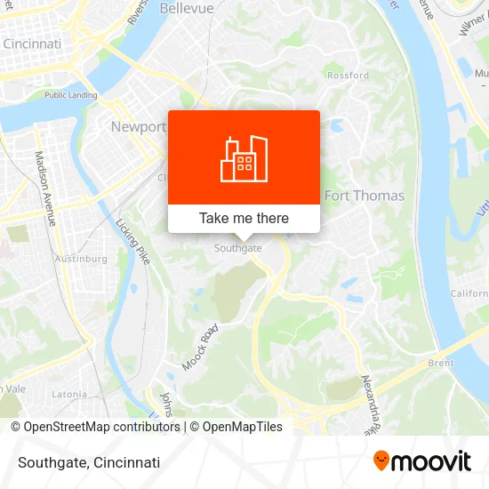 Southgate map