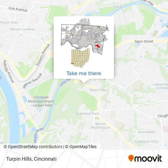 Turpin Hills map