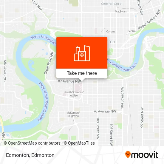Edmonton map