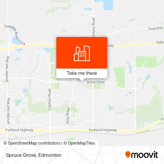 Spruce Grove map