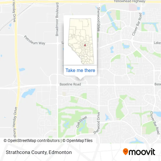 Strathcona County map