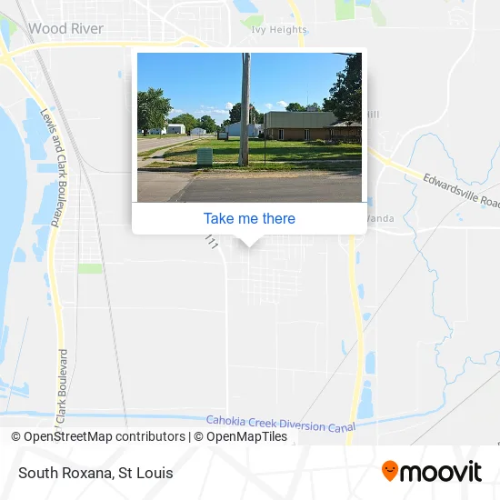 South Roxana map
