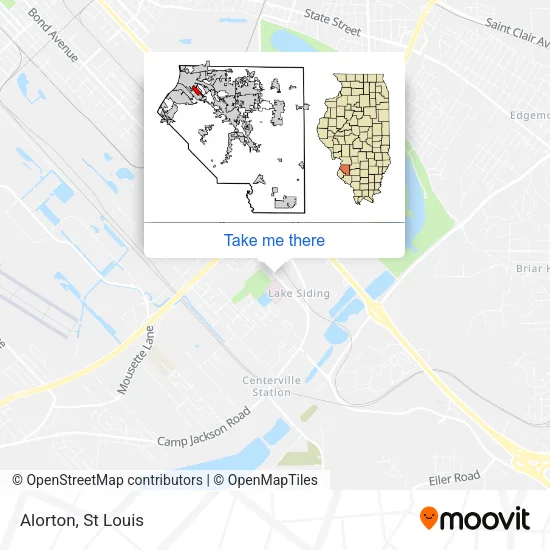 Alorton map
