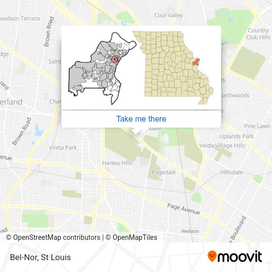 Bel-Nor map