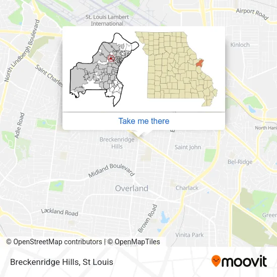 Breckenridge Hills map