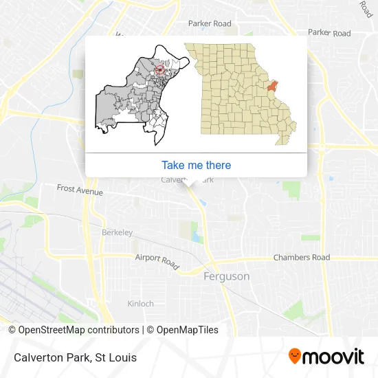 Calverton Park map