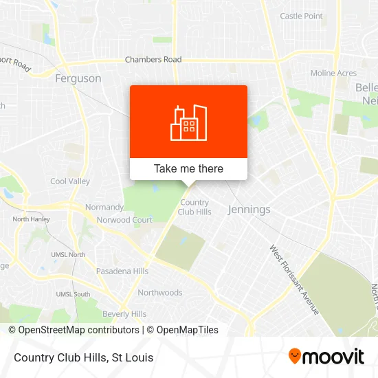 Country Club Hills map