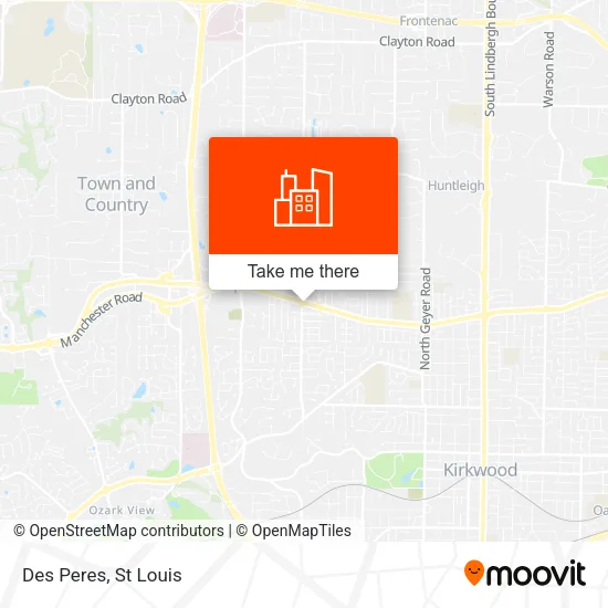 Des Peres map