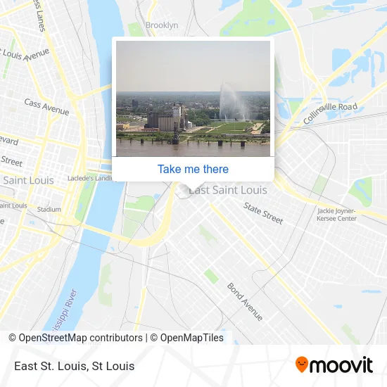 East St. Louis map