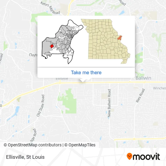 Ellisville map