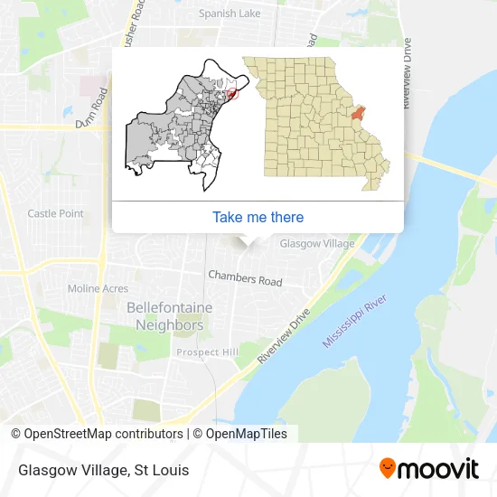 Glasgow Village map