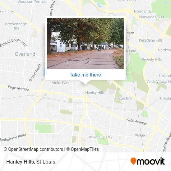 Hanley Hills map