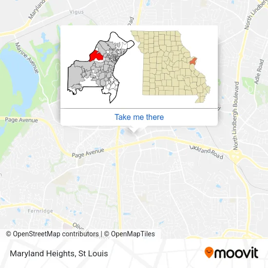 Maryland Heights map