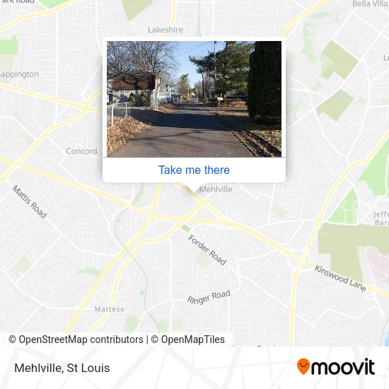 Mehlville map
