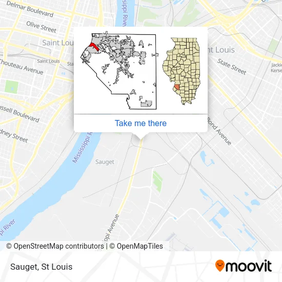 Sauget map