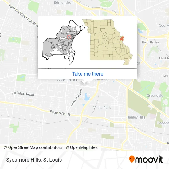 Sycamore Hills map