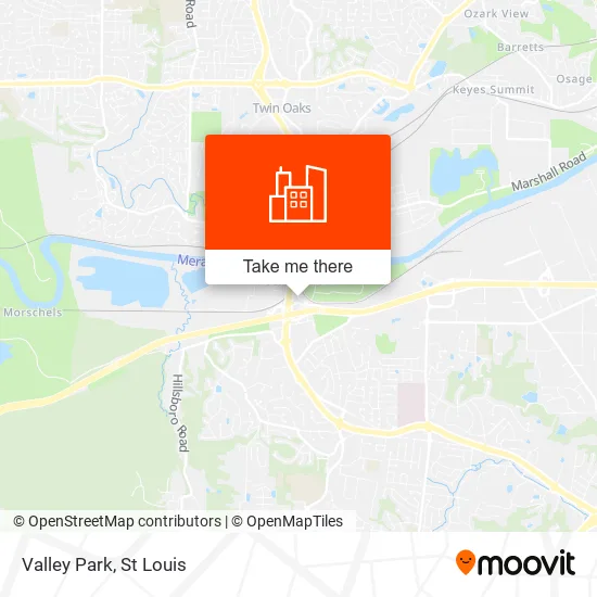 Valley Park map
