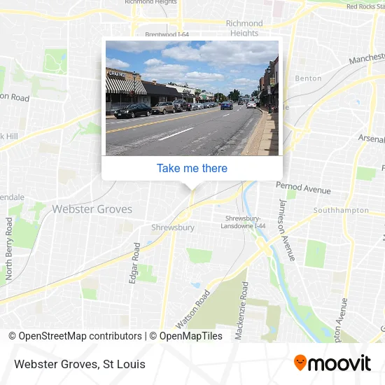 Webster Groves map