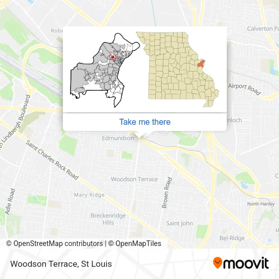 Woodson Terrace map
