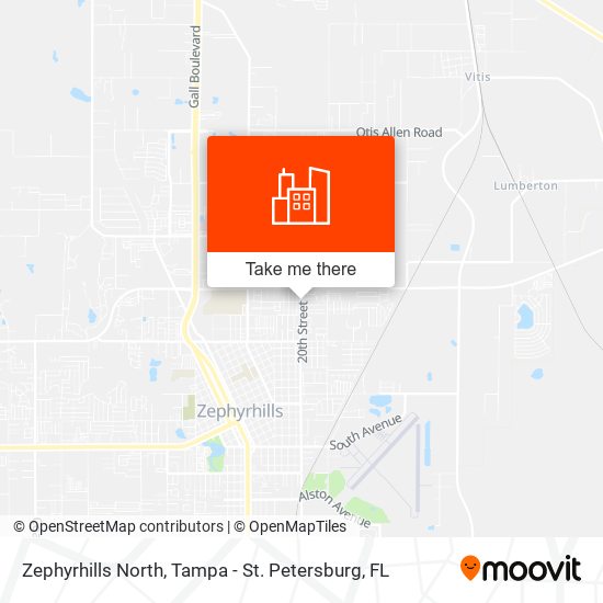 Zephyrhills North map
