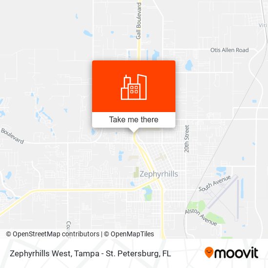 Zephyrhills West map