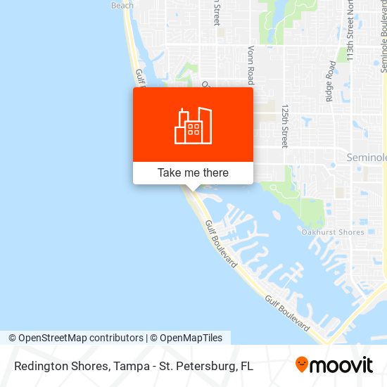 Redington Shores map