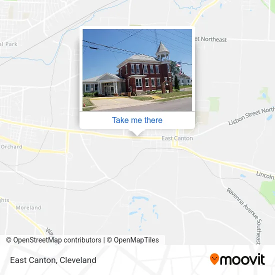 East Canton map