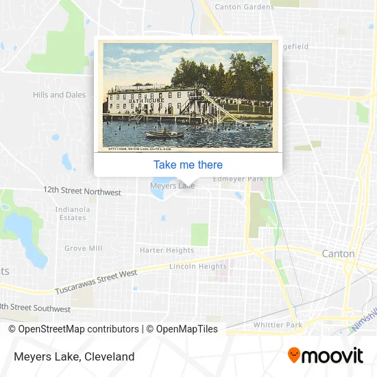 Meyers Lake map