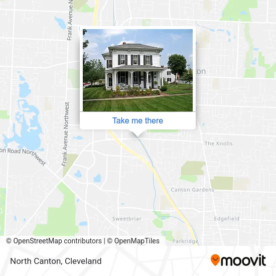 North Canton map