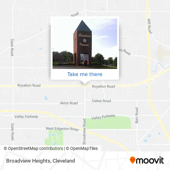 Broadview Heights map