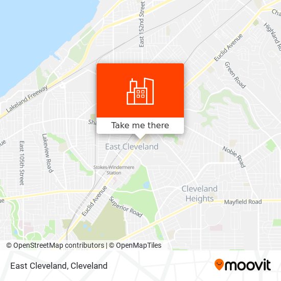 Mapa de East Cleveland
