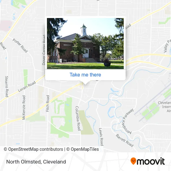 North Olmsted map