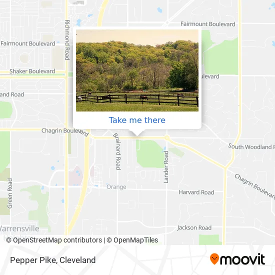 Pepper Pike map