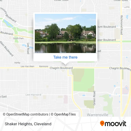Shaker Heights map