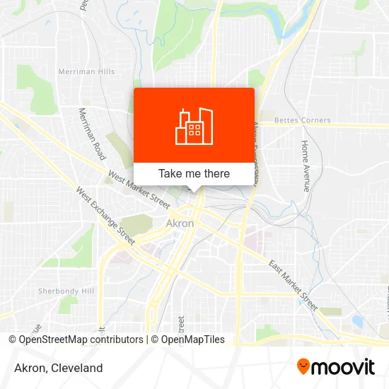 Akron map