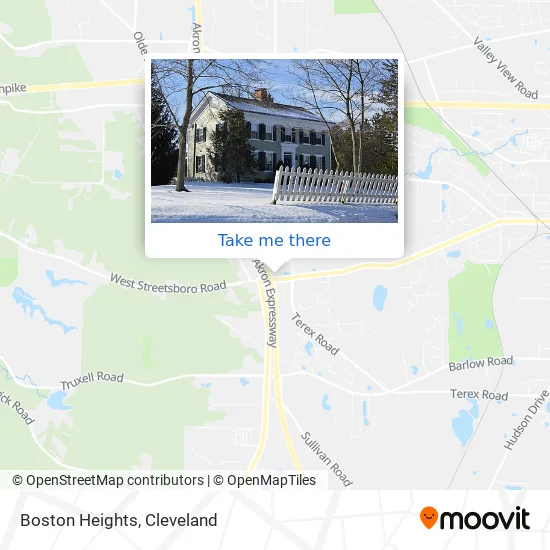 Boston Heights map