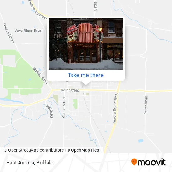 East Aurora map
