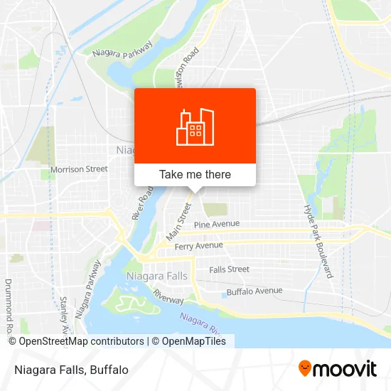 Niagara Falls map