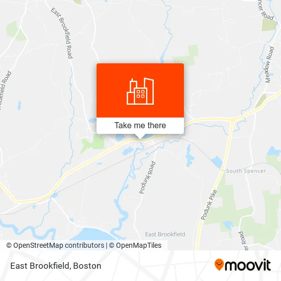 East Brookfield map